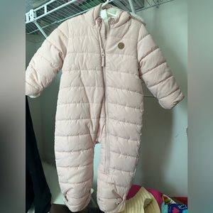 H&M pink snowsuit 9M